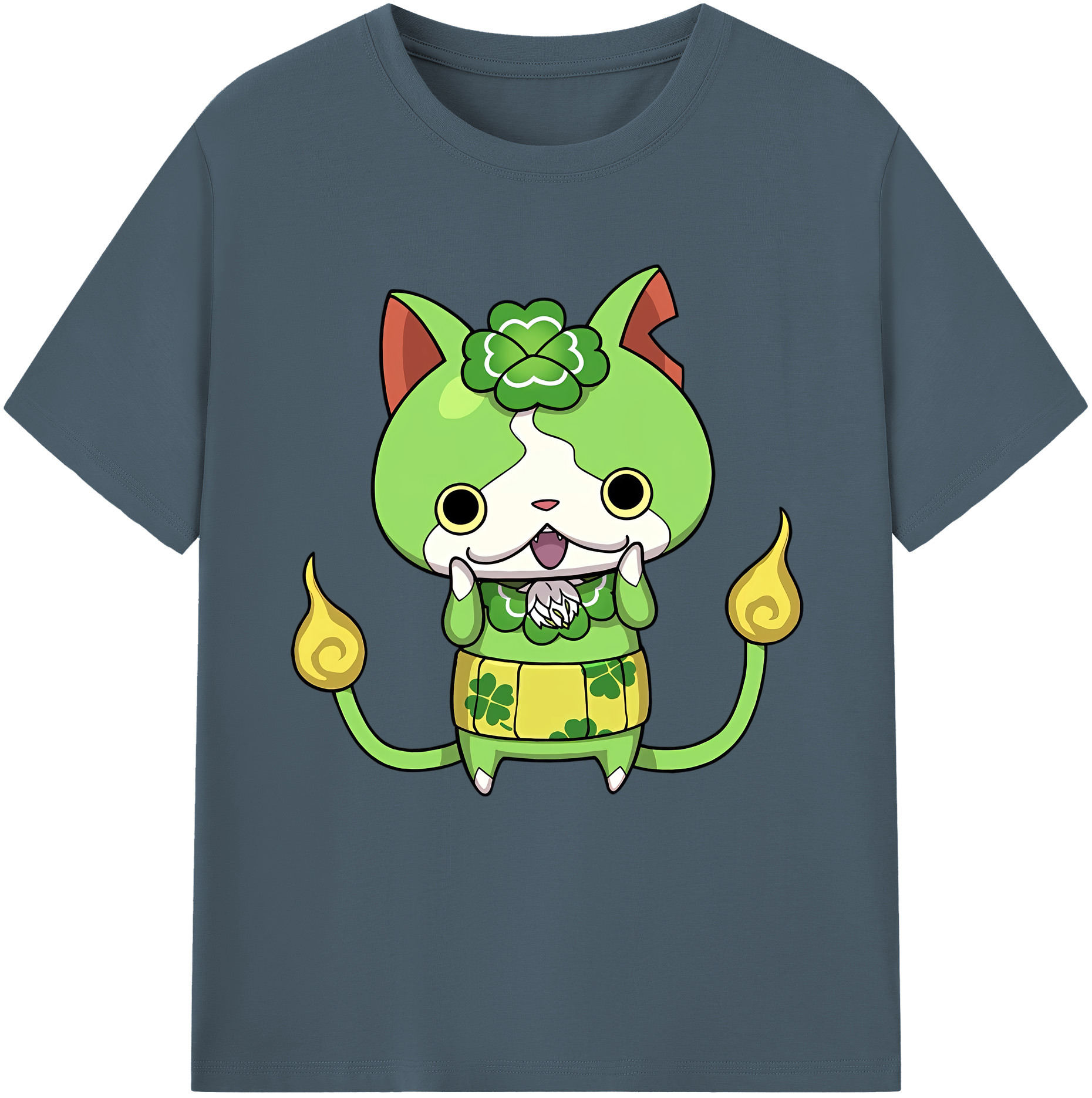 （画像用） 妖怪ウォッチ Yo-kai Watch 綿100％半袖Tシャツ（フロントプリント）